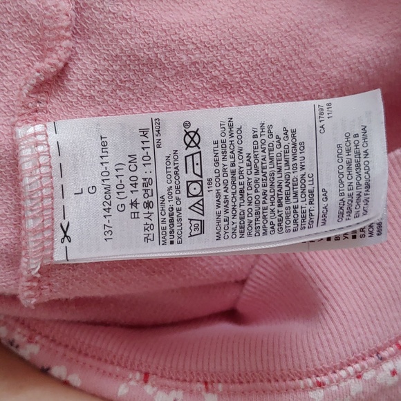 Gap Girl's Pink Floral Cotton Dress - Picture 5 of 6